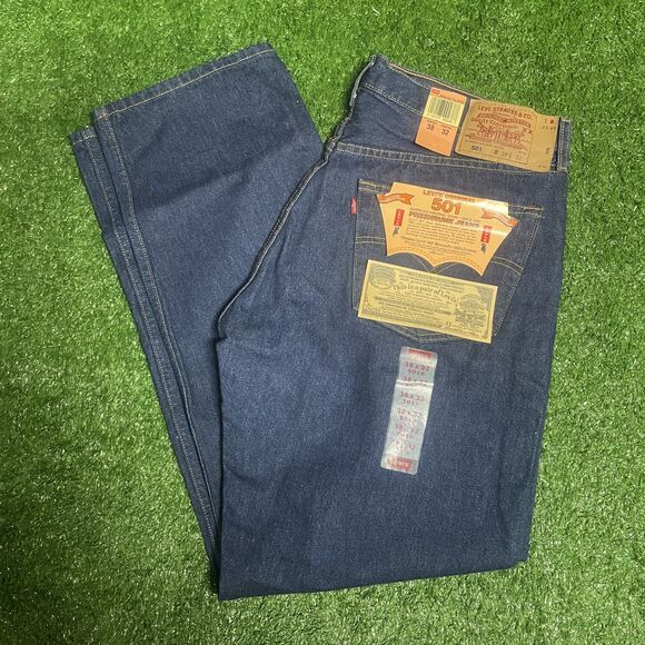Levi's Other - NWT Vintage Levi’s 501 Jeans Men’s 38x32 Button Fly Raw Denim Classic Fit